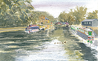 Harefield: at Coppermill Lock